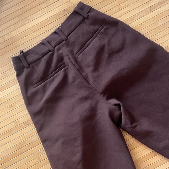 Aritzia Pleated Pant in Brown 00 NWOT - Picture 7 of 12